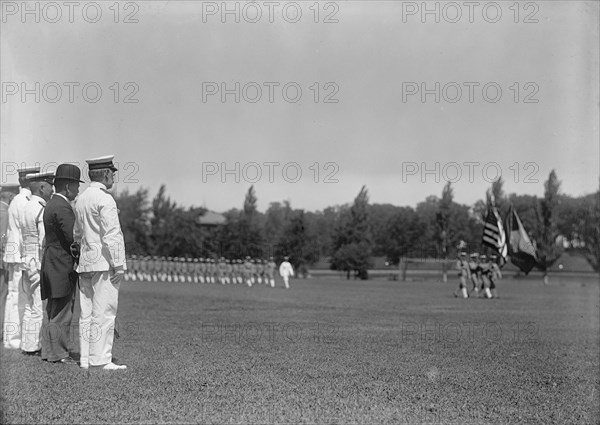 Japanese Mission To U.S. - Visit To Naval Academy, 1917.