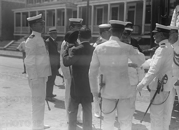 Japanese Mission To U.S. - Visit To Naval Academy, 1917.