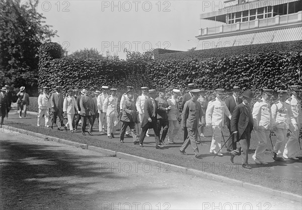 Japanese Mission To U.S. - Visit To Naval Academy, 1917.