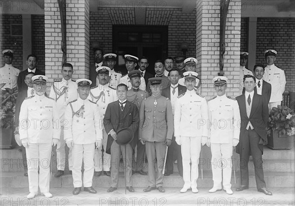 Japanese Mission To U.S. - Visit To Naval Academy, 1917.