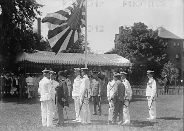 Japanese Mission To U.S. - Visit To Naval Academy, 1917.