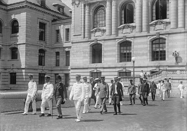 Japanese Mission To U.S. - Visit To Naval Academy, 1917.