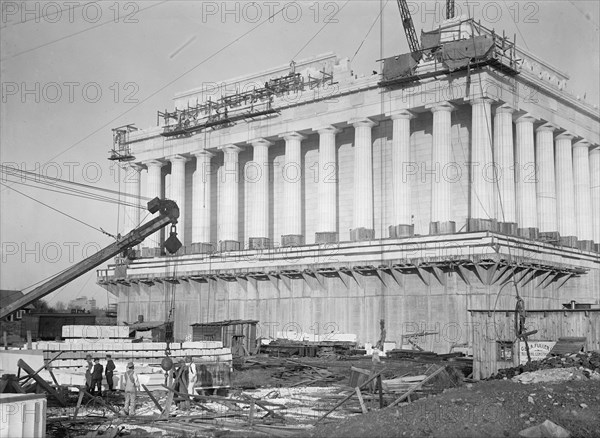 Lincoln Memorial - Under Construction, 1914.