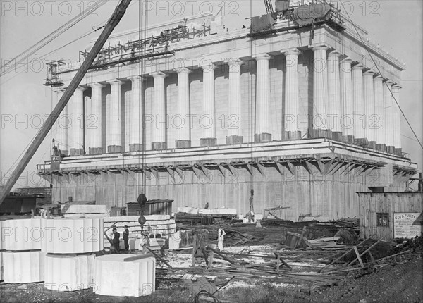 Lincoln Memorial - Under Construction, 1915.