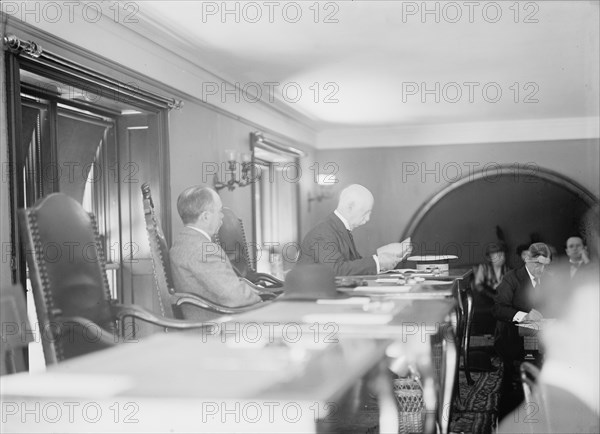 Mellen, Charles Sanger, Railroad President. Right, with C.C. Mcchord, 1914.