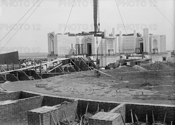 Memorial Amphitheatre, Arlington, Under Construction, 1917.