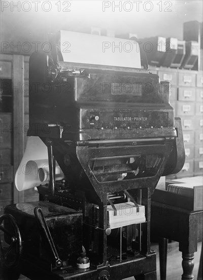 Navy Department, U.S. Tabulator-Printer Machine, Bureau Sup. And Accts., 1917.