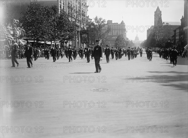 Parade On Pennsylvania Ave., between 1910 and 1921.