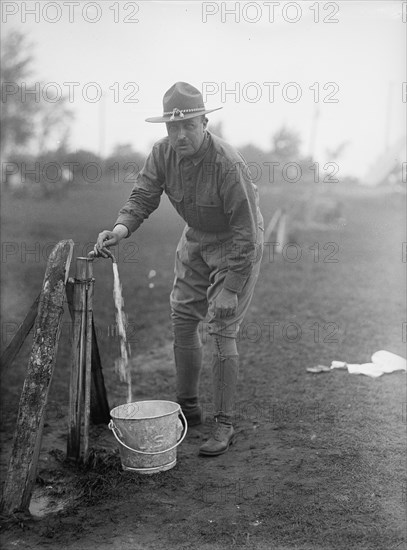 Plattsburg Reserve Officers Training Camp - The Pump, 1916.