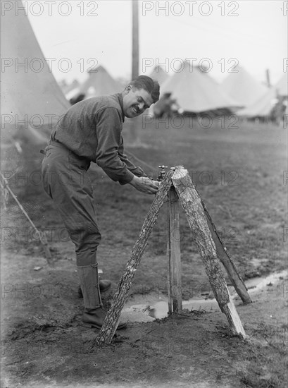 Plattsburg Reserve Officers Training Camp - The Pump, 1916.