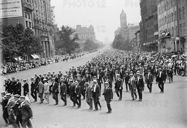 Preparedness Parade - Units of Civilians in Parade, 1916.