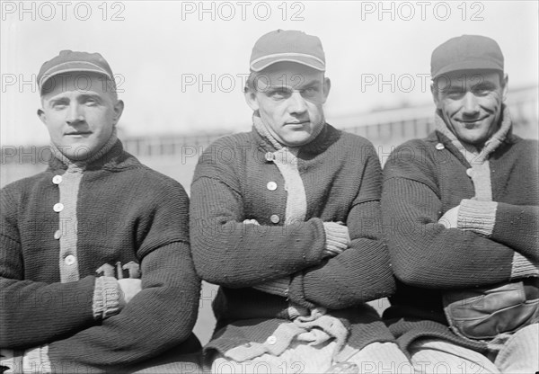 Ray Morgan, Chick Gandil, And Rip Williams, Washington Al, at University of Virginia..., c 1912-1915 Creator: Harris & Ewing.