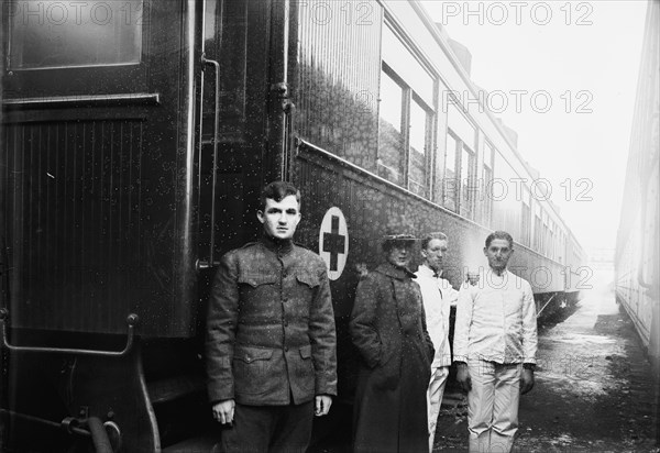 Red Cross, American - Sanitary Railroad Car, 1917.