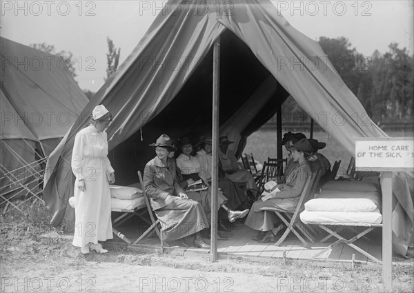 Red Cross, American - Women's National Service School; Red Cross Instructions in Care of Sick, 1916.