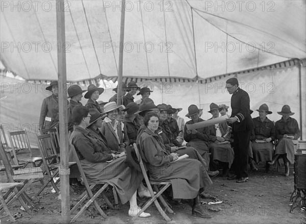 Red Cross, American - Women's National Service School; Red Cross Instructions in Care of Sick, First Aid, 1916.