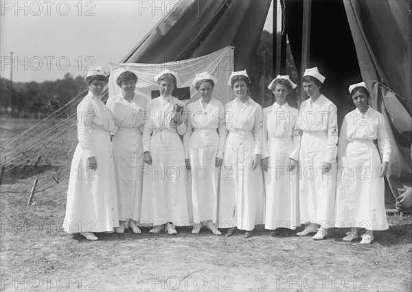 Red Cross, American - Women's National Service School; Red Cross Instructions in Care of Sick, Nurses, 1916.
