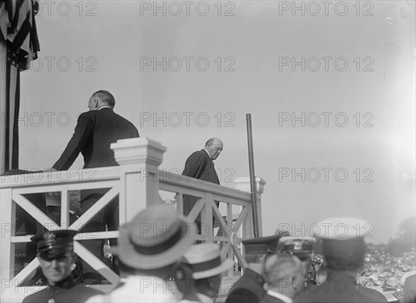 Shadow Lawn, Nj. - Summer White House, Notification Ceremonies, Sen. Ollie James, Right, 1916.