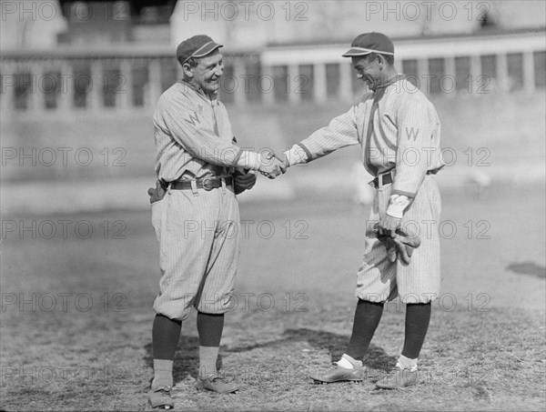 William "Germany" Schaefer And Merito Acosta, Washington Al, at University of Virginia..., c1913-14. Creator: Harris & Ewing.