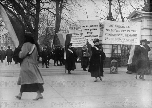 Woman Suffrage - Picket Parade, 1917.