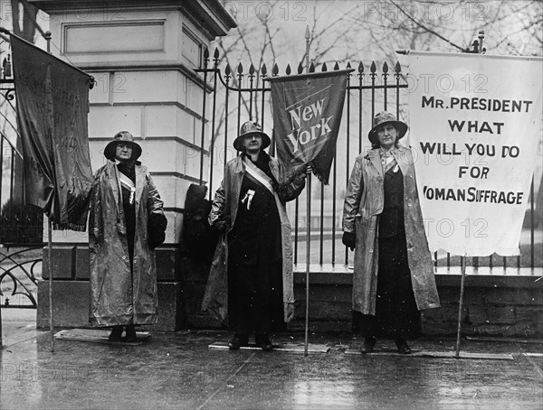 Woman Suffrage - Picket Parade, 1917.