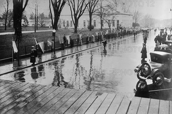 Woman Suffrage - Picket Parade, 1917.