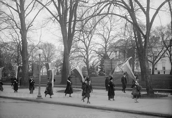 Woman Suffrage - Pickets at White House, 1917.