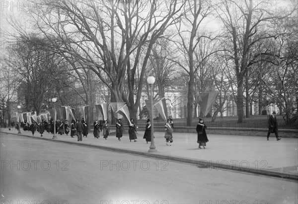 Woman Suffrage - Pickets at White House, 1917.