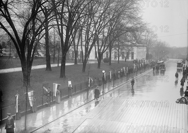 Woman Suffrage - Pickets at White House, 1917.