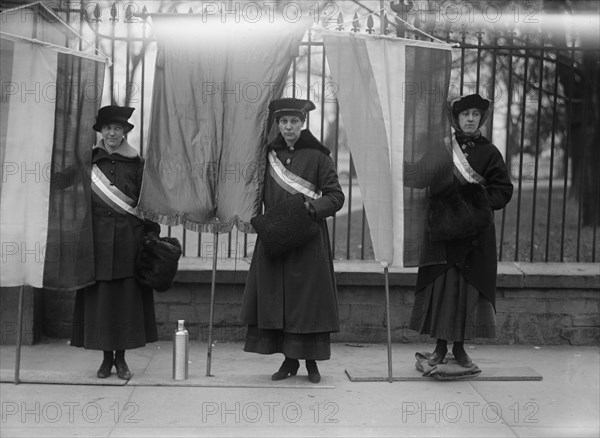 Woman Suffrage - Pickets at White House, 1917.