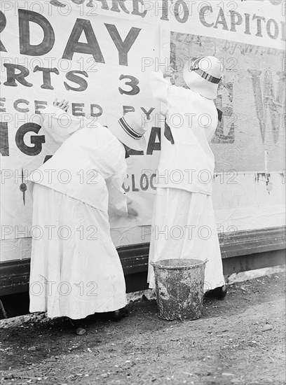 Woman Suffrage - Posters For Parade, 1914.
