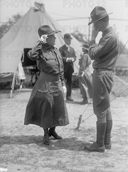 Woman's National Service School, Under Woman's Section, Navy League, Mrs. Burdett, 1917.