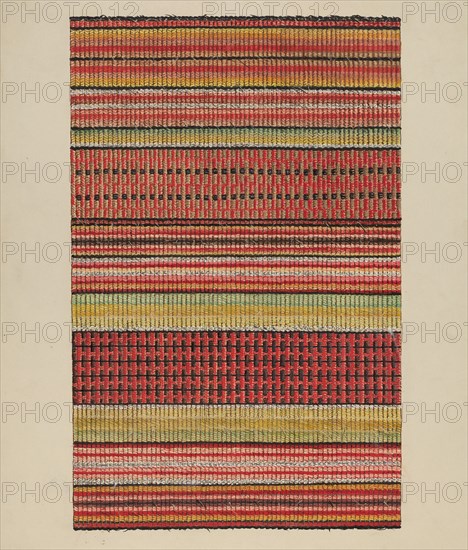 Woven Wool Carpet, c. 1937.