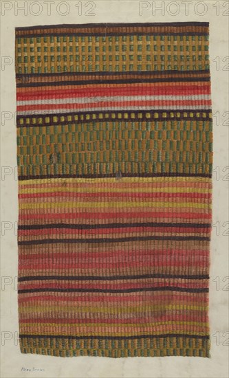 Carpet Sample, c. 1940.