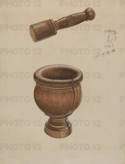 Mortar and Pestle, c. 1936.