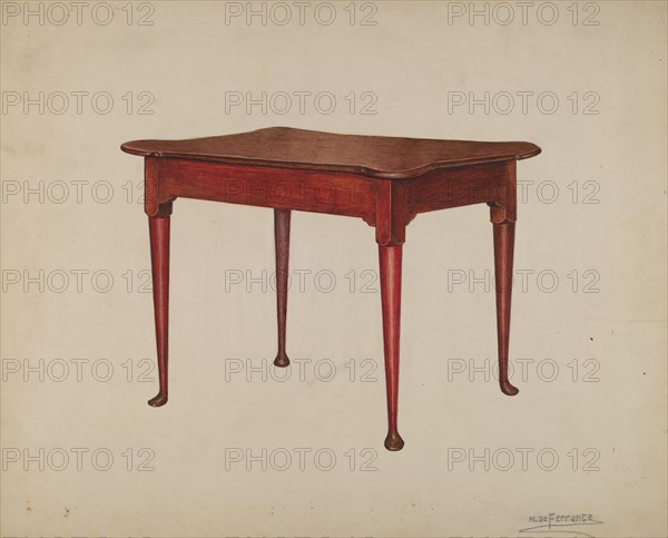 Card Table, 1935/1942.