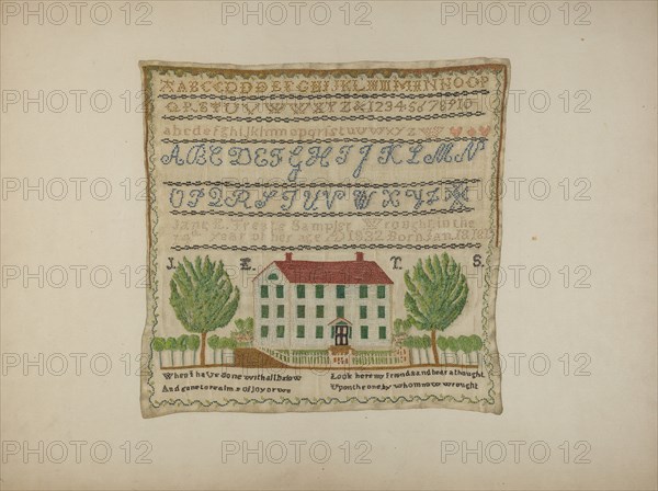 Sampler, 1935/1942.