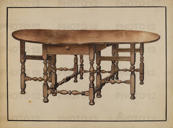 Gate-leg Table, 1936.