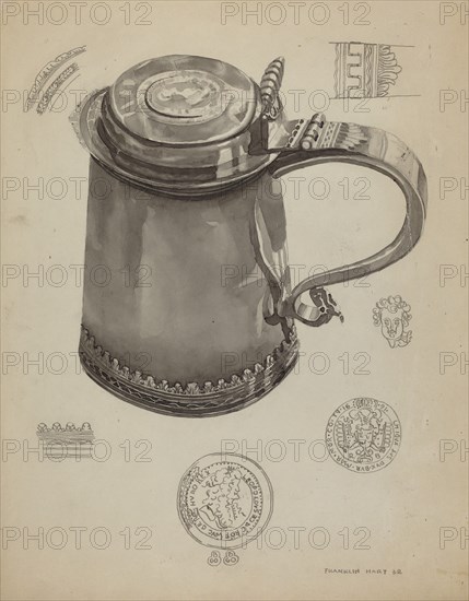 Pewter Tankard, c. 1936.