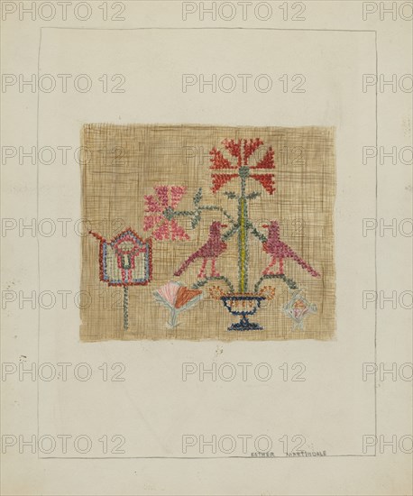 Sampler, 1935/1942.