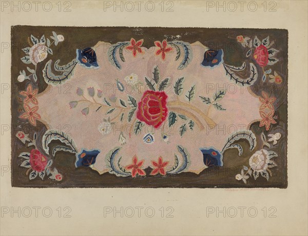 Hooked Rug, c. 1936.