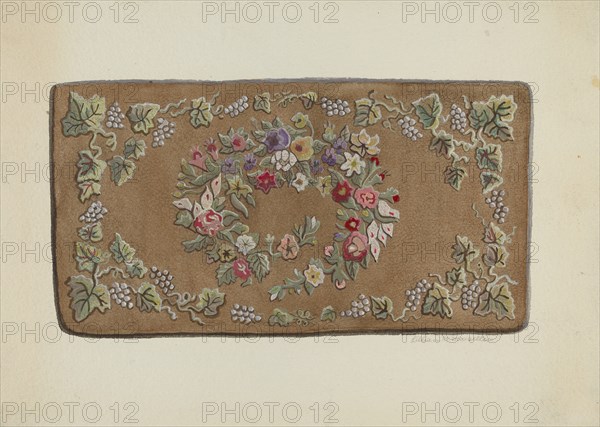 Hooked Rug, c. 1936.