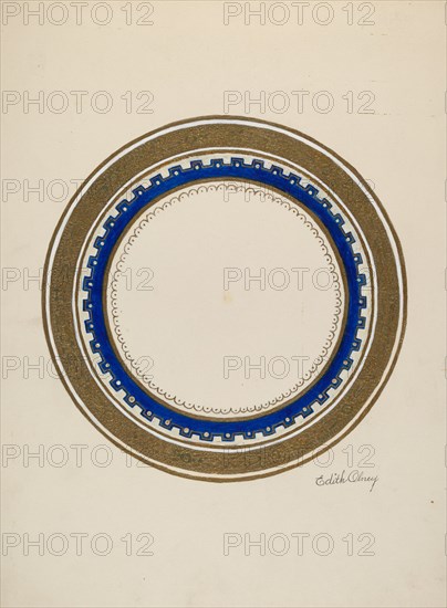 Plate, c. 1940.