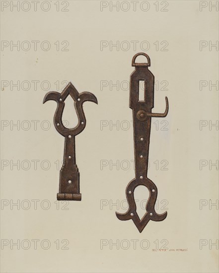 Conestoga Hasp and Hinge, c. 1938.