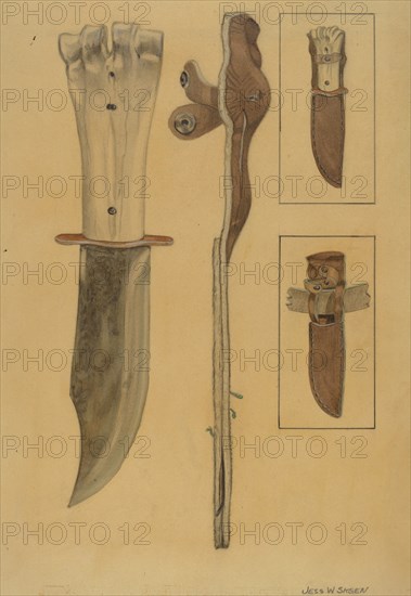 Sheath Knife, c. 1936.