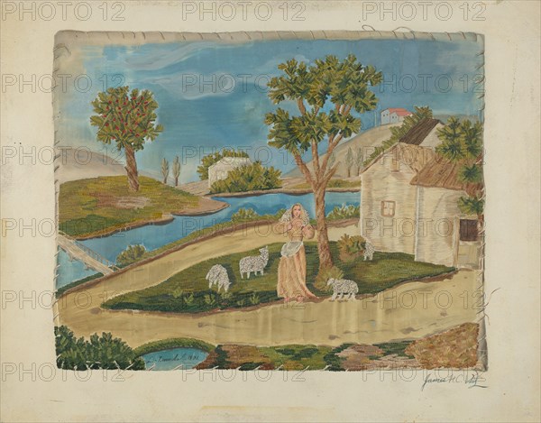 Embroidered Picture, c. 1937.