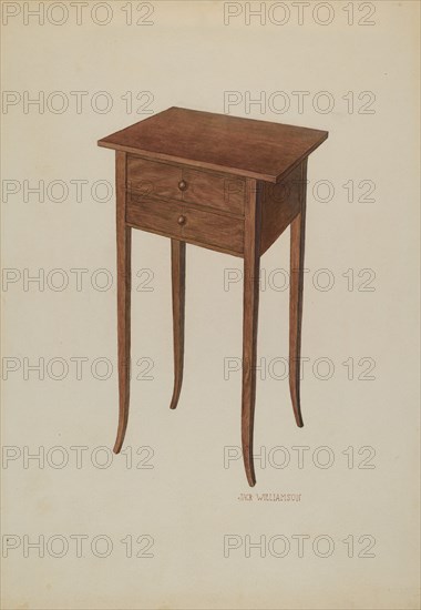 Table, c. 1940.