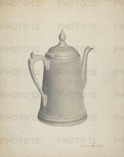 Pewter Teapot, c. 1941.