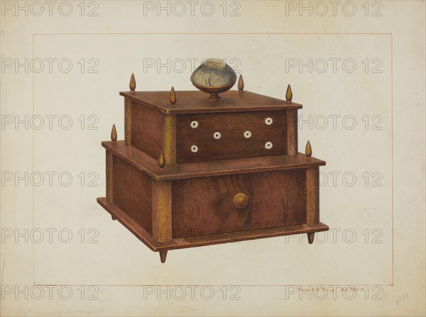 Sewing Cabinet, c. 1938.
