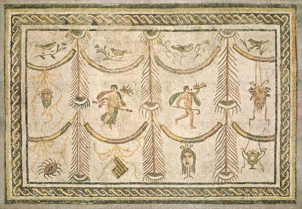 Symbols of Bacchus as God of Wine and the Theater, c. 200/225 A.D..