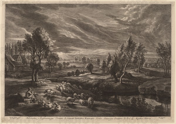A Landscape with a Village, c. 1638.